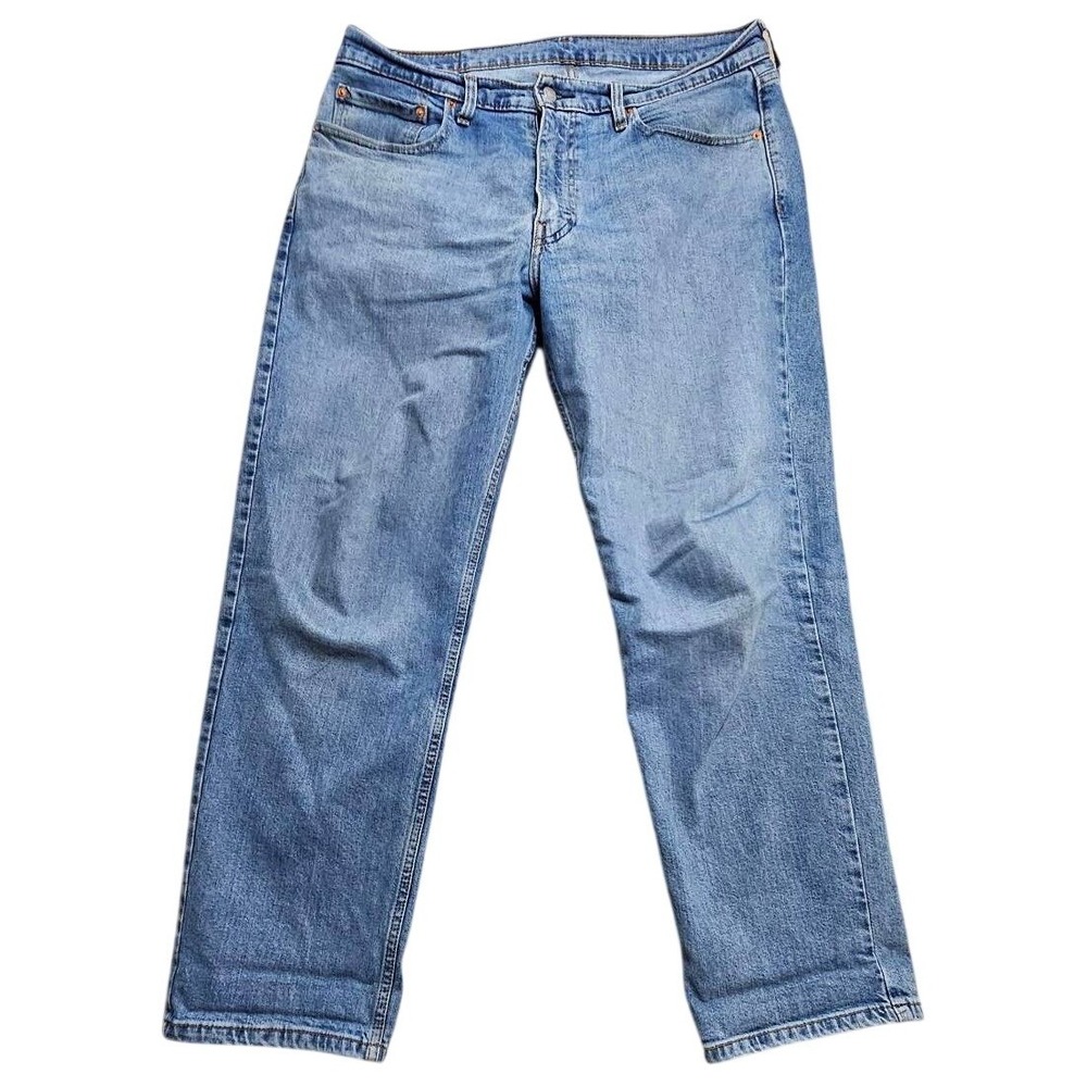 Levis 550 Relaxed Fit Tapered Leg Mens Jeans W35 L30 Medium Wash Blue 00550-0059